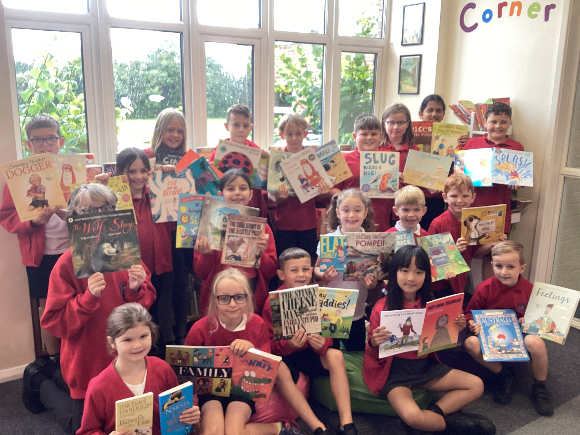 Librarians with donated books