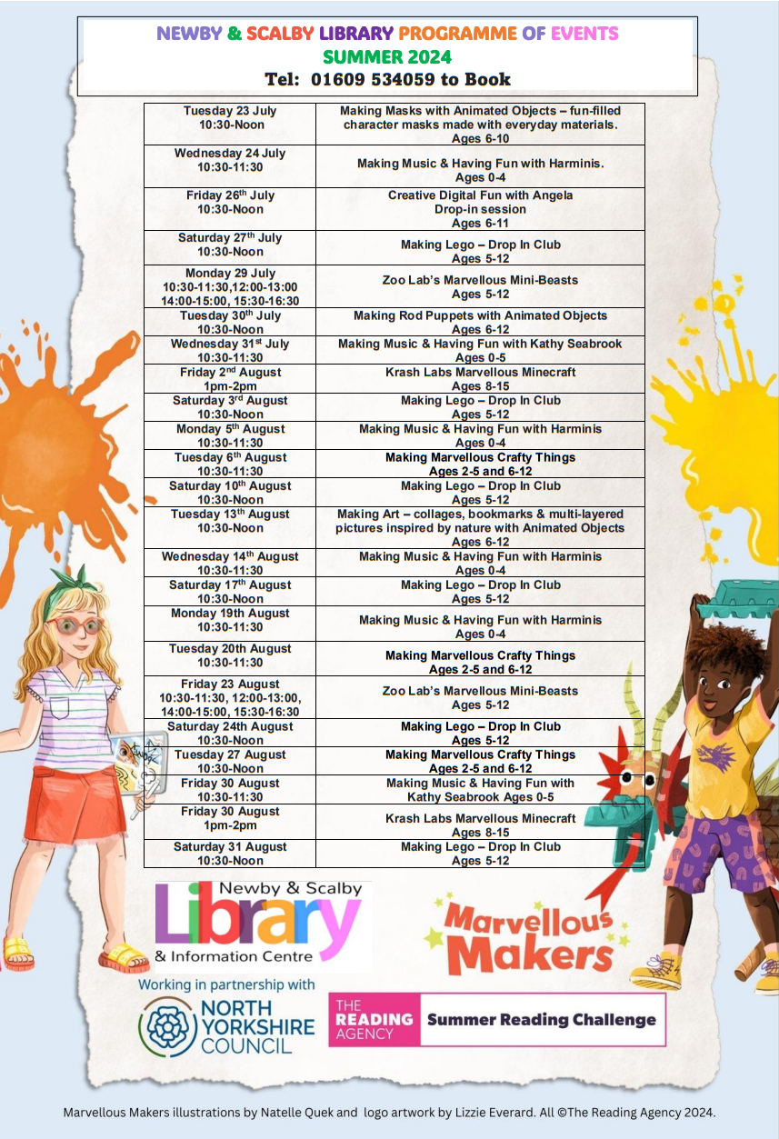 Newby Library Full Programme